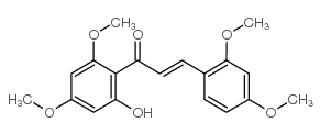 2'-HYDROXY-2,4,4',6'-TETRAMETHOXYCHALCONE结构式