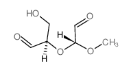 Propanal,3-hydroxy-2-[(1R)-1-methoxy-2-oxoethoxy]-, (2R)- structure