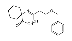 1-(3-phenylmethoxypropanoylamino)cyclohexane-1-carboxylic acid Structure