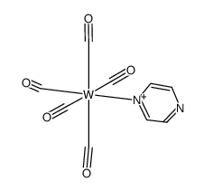 pentacarbonylpyrazinetungsten(0)结构式