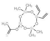 Ethanethioic acid,O-(6,6-diethenyl-4,4,8,8-tetramethylcyclotetrasiloxan-2-yl) ester picture