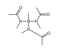 N-[bis[acetyl(methyl)amino]-methylsilyl]-N-methylacetamide Structure