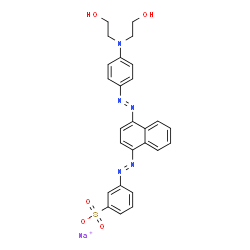 sodium m-[[4-[[p-[bis(2-hydroxyethyl)amino]phenyl]azo]-1-naphthyl]azo]benzenesulphonate picture