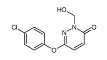 6-(4-chlorophenoxy)-2-(hydroxymethyl)pyridazin-3-one Structure