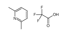 2,6-dimethylpyridine,2,2,2-trifluoroacetic acid Structure