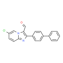 2-BIPHENYL-4-YL-6-CHLOROIMIDAZO[1,2-A]PYRIDINE-3-CARBALDEHYDE picture