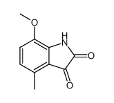 2,3-dihydro-2,3-dioxo-7-methoxy-4-methyl-1H-indole Structure