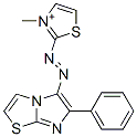 3-Methyl-2-[(6-phenylimidazo[2,1-b]thiazol-5-yl)azo]thiazolium结构式