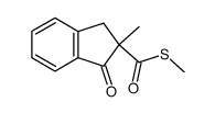 methyl-2 oxo-1 indane-2 thiolacetate de methyle结构式