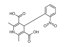 2,6-dimethyl-4-(2-nitrophenyl)-1,4-dihydropyridine-3,5-dicarboxylic acid Structure