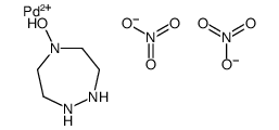 5-hydroxy-1,2,5-triazepane,palladium(2+),dinitrate Structure