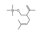 Trimethyl[[5-methyl-2-(1-methylethenyl)-4-hexenyl]oxy]silane structure