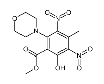 methyl 2-hydroxy-4-methyl-6-morpholino-3,5-dinitrobenzoate结构式