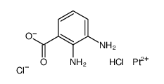 2,3-diaminobenzoate,hydron,platinum(2+),dichloride Structure