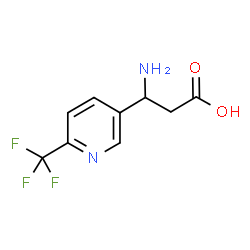 3-AMINO-3-(6-TRIFLUOROMETHYL-PYRIDIN-3-YL)-PROPIONIC ACID结构式