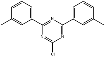 2-chloro-4,6-bis(3-methylphenyl)-1,3,5-Triazine structure