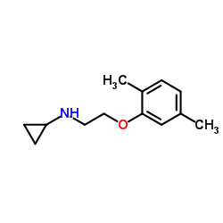 Cyclopropylamine, N-[2-(2,5-xylyloxy)ethyl]- (8CI) structure