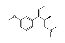 (E)-(2R)-[3-(3-methoxy-phenyl)-2-methyl-pent-3-enyl]-dimethyl-amine结构式