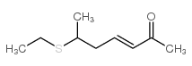 6-Ethylthio-3-hepten-2-one structure