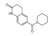 6-(piperidine-1-carbonyl)-3,4-dihydro-1H-quinolin-2-one结构式