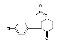 (2S)-2-[(1R)-1-(4-chlorophenyl)-2-nitroethyl]cyclohexan-1-one Structure