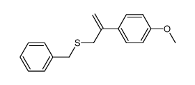 benzyl(2-(4-methoxyphenyl)allyl)sulfane结构式