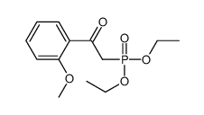 2-diethoxyphosphoryl-1-(2-methoxyphenyl)ethanone结构式