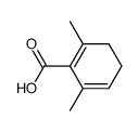 2,6-dimethyl-cyclohexa-1,5-dienecarboxylic acid结构式