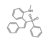 N-methyl-2-(2-phenyl-1-(phenylsulfonyl)vinyl)aniline Structure