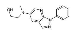 2-[methyl-(1-phenylpyrazolo[3,4-b]pyrazin-5-yl)amino]ethanol Structure