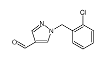 1H-Pyrazole-4-carboxaldehyde, 1-[(2-chlorophenyl)methyl] Structure