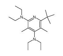 6-tert-Butyl-N2,N2,N4,N4-tetraethyl-3,5-dimethyl-pyridine-2,4-diamine Structure