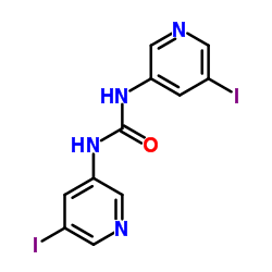 1,3-Bis(5-iodo-3-pyridinyl)urea结构式