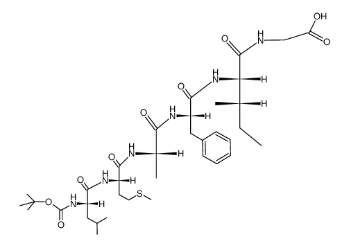 Boc-Leu-Met-Ala-Phe-Ile-Gly-OH Structure