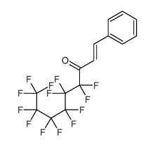 4,4,5,5,6,6,7,7,8,8,9,9,9-tridecafluoro-1-phenylnon-1-en-3-one Structure