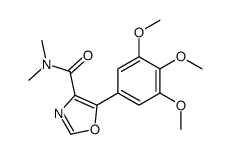 N,N-dimethyl-5-(3,4,5-trimethoxyphenyl)-1,3-oxazole-4-carboxamide Structure