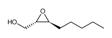 2-Oxiranemethanol, 3-pentyl-, (2S,3S) Structure