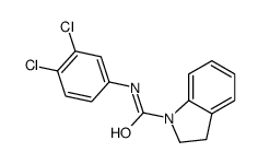 N-(3,4-dichlorophenyl)-2,3-dihydroindole-1-carboxamide Structure