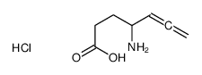 4-aminohepta-5,6-dienoic acid,hydrochloride Structure