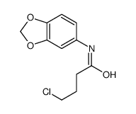 N-(1,3-benzodioxol-5-yl)-4-chlorobutanamide Structure