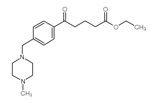 ETHYL 5-[4-(4-METHYLPIPERAZINOMETHYL)PHENYL]-5-OXOVALERATE structure