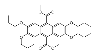 dimethyl 2,3,6,7-tetrapropoxyanthracene-9,10-dicarboxylate Structure