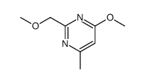 4-methoxy-2-(methoxymethyl)-6-methylpyrimidine Structure