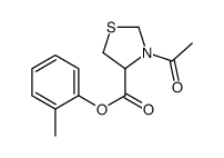 (2-methylphenyl) 3-acetyl-1,3-thiazolidine-4-carboxylate Structure