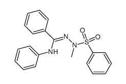 N'-methyl-N-phenyl-N'-(phenylsulfonyl)benzohydrazonamide结构式