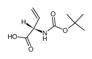 (S)-2-((tert-Butoxycarbonyl)amino)but-3-enoic acid structure