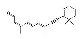 (2Z,4E,6E)-9-(6,6-Dimethyl-cyclohex-1-enyl)-3,7-dimethyl-nona-2,4,6-trien-8-ynal Structure