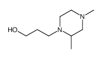 1-Piperazinepropanol,2,4-dimethyl-(7CI) structure