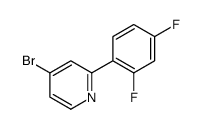 4-bromo-2-(2,4-difluorophenyl)pyridine Structure