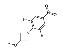 1-(2,6-difluoro-4-nitrophenyl)-3-methoxyazetidine Structure